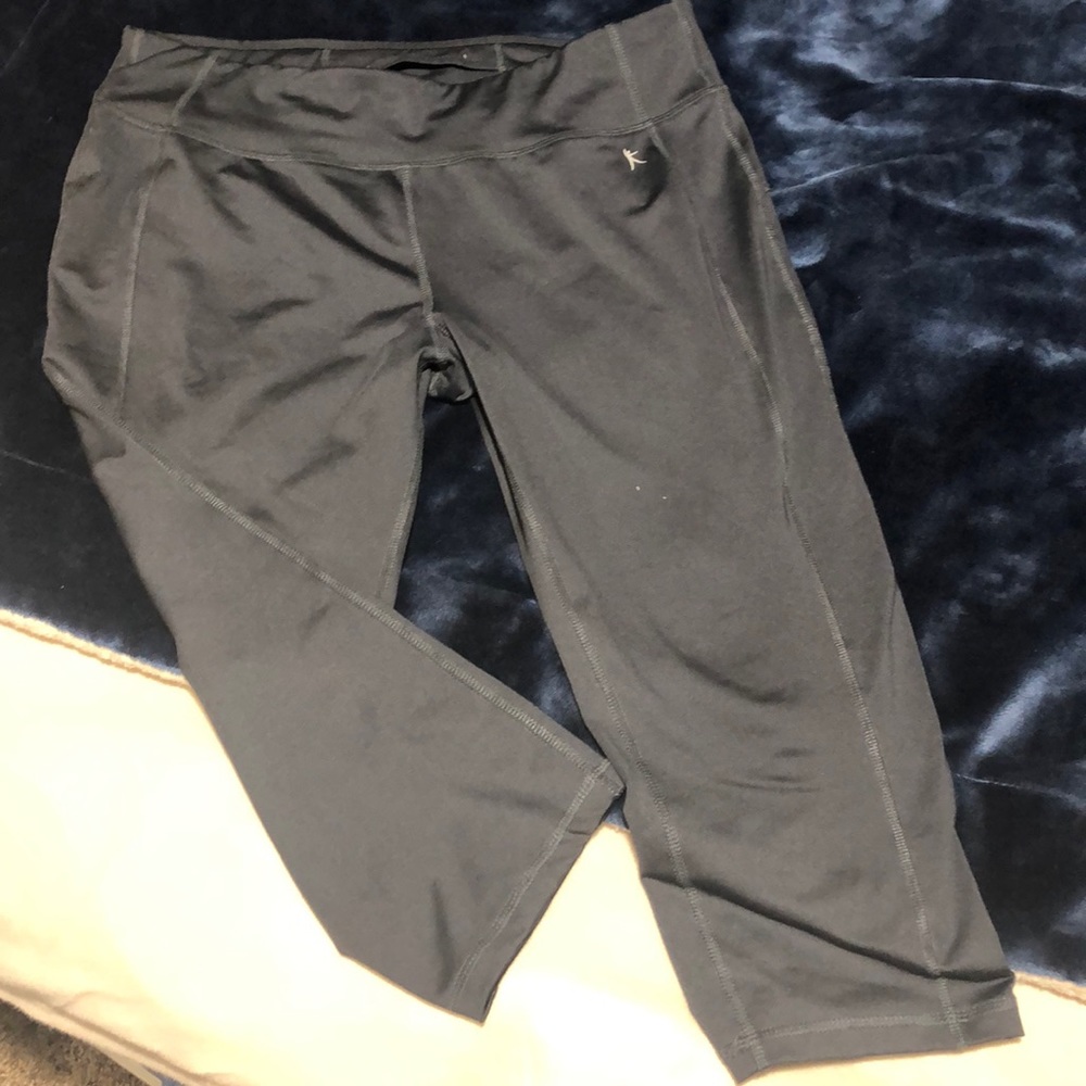 Work-out pants/spandex type material